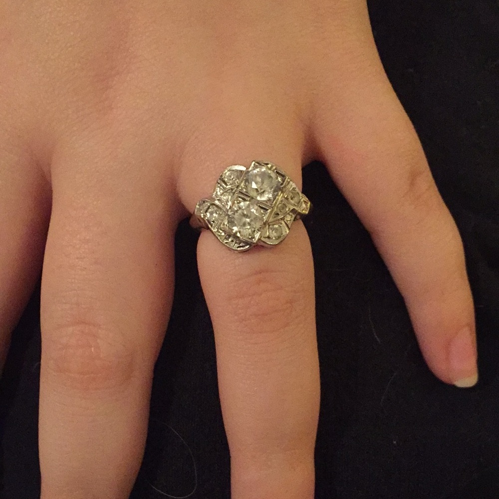 Beautiful CZ cocktail ring